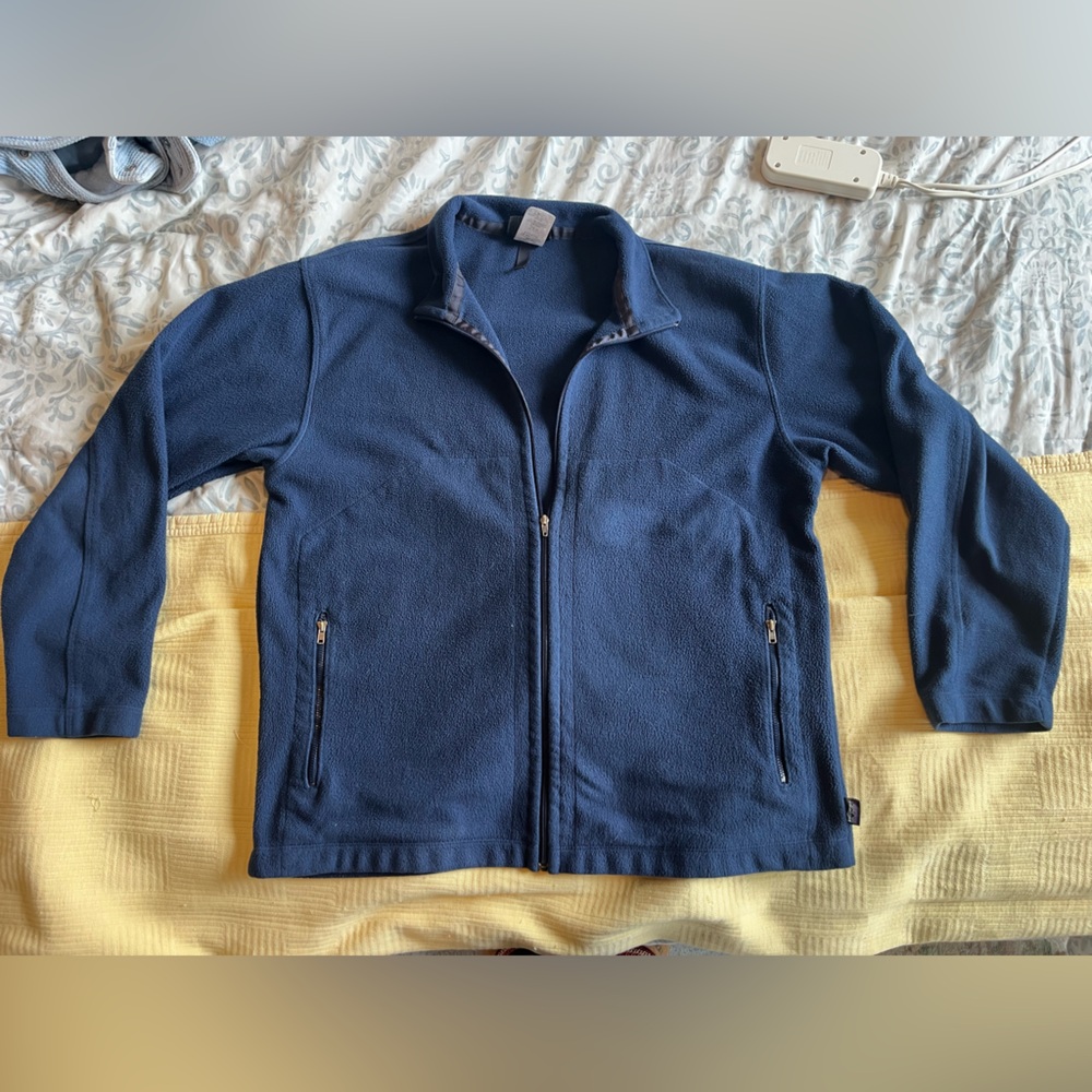 Patagonia Men’s Full Zip Fleece Jacket – Size Large – Blue